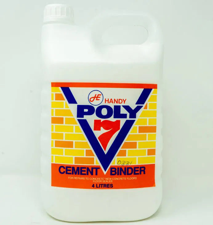 A cement binder/bonding agent which is ideal for concrete repairs, as a bonding agent in resurfacing old concrete floors and as a sealer for new concrete floors. A cement binder/bonding agent which is ideal for concrete repairs, as a bonding agent in resurfacing old concrete floors and as a sealer for new concrete floors.